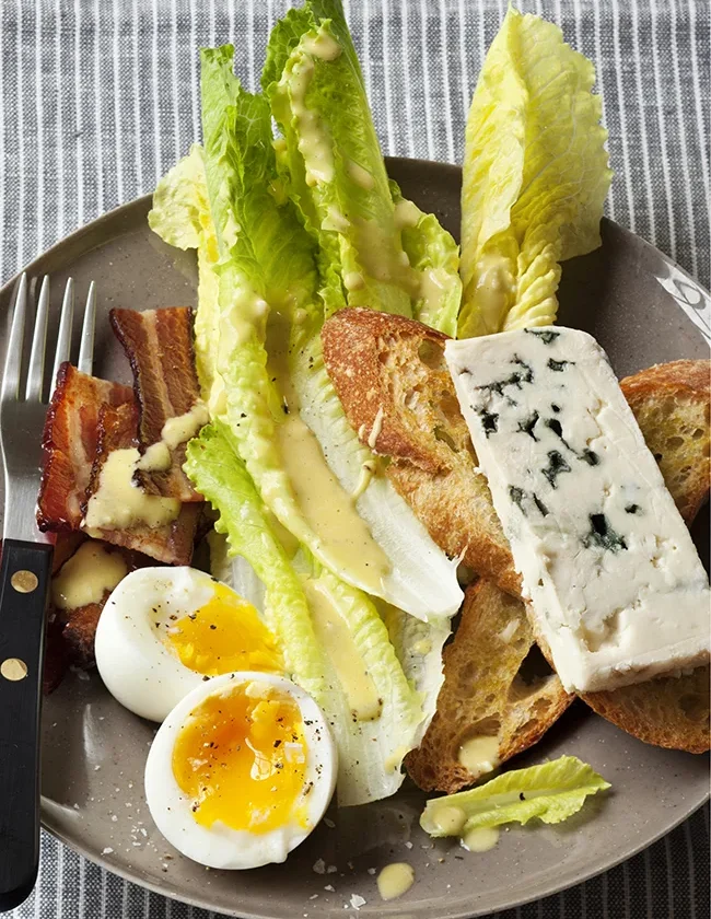 Ina Garten Caesar Salad with Blue Cheese and Bacon
