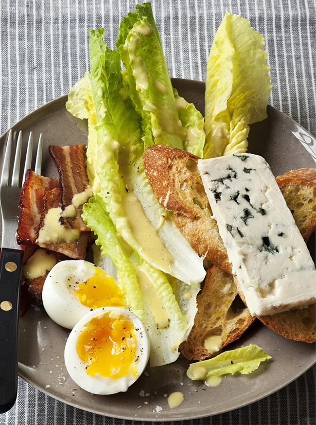 Ina Garten Caesar Salad with Blue Cheese and Bacon
