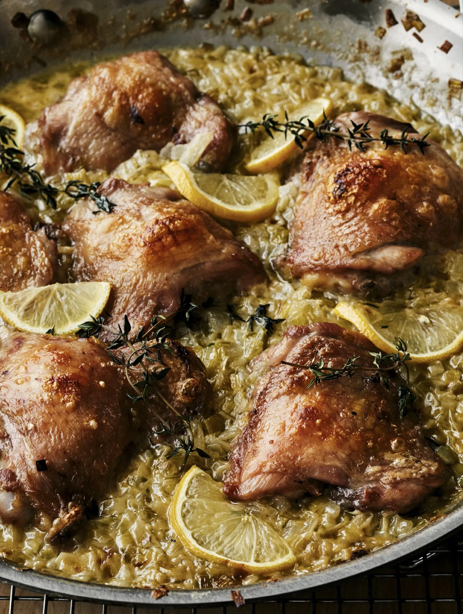 Ina Garten Creamy Chicken Thighs With Lemon and Thyme