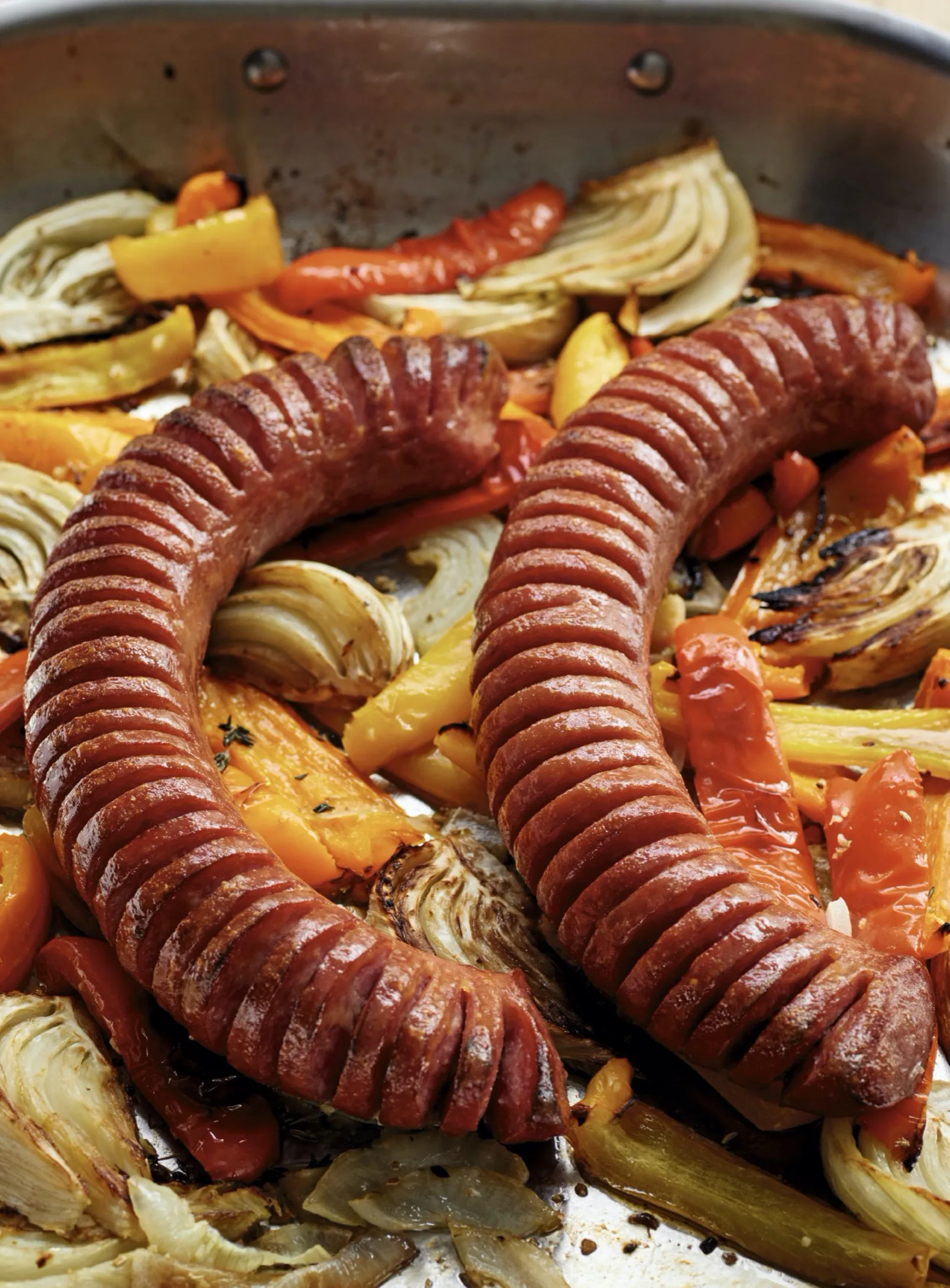 Ina Garten Hasselback Kielbasa