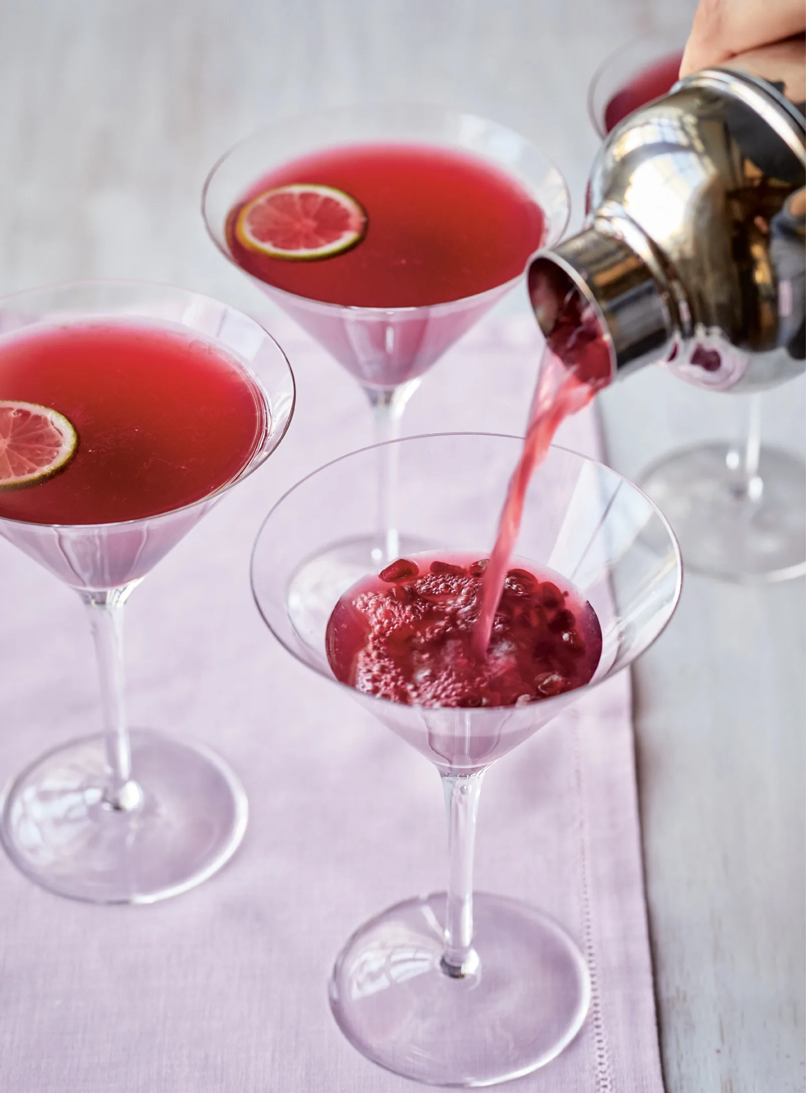 Ina Garten Pomegranate Gimlets