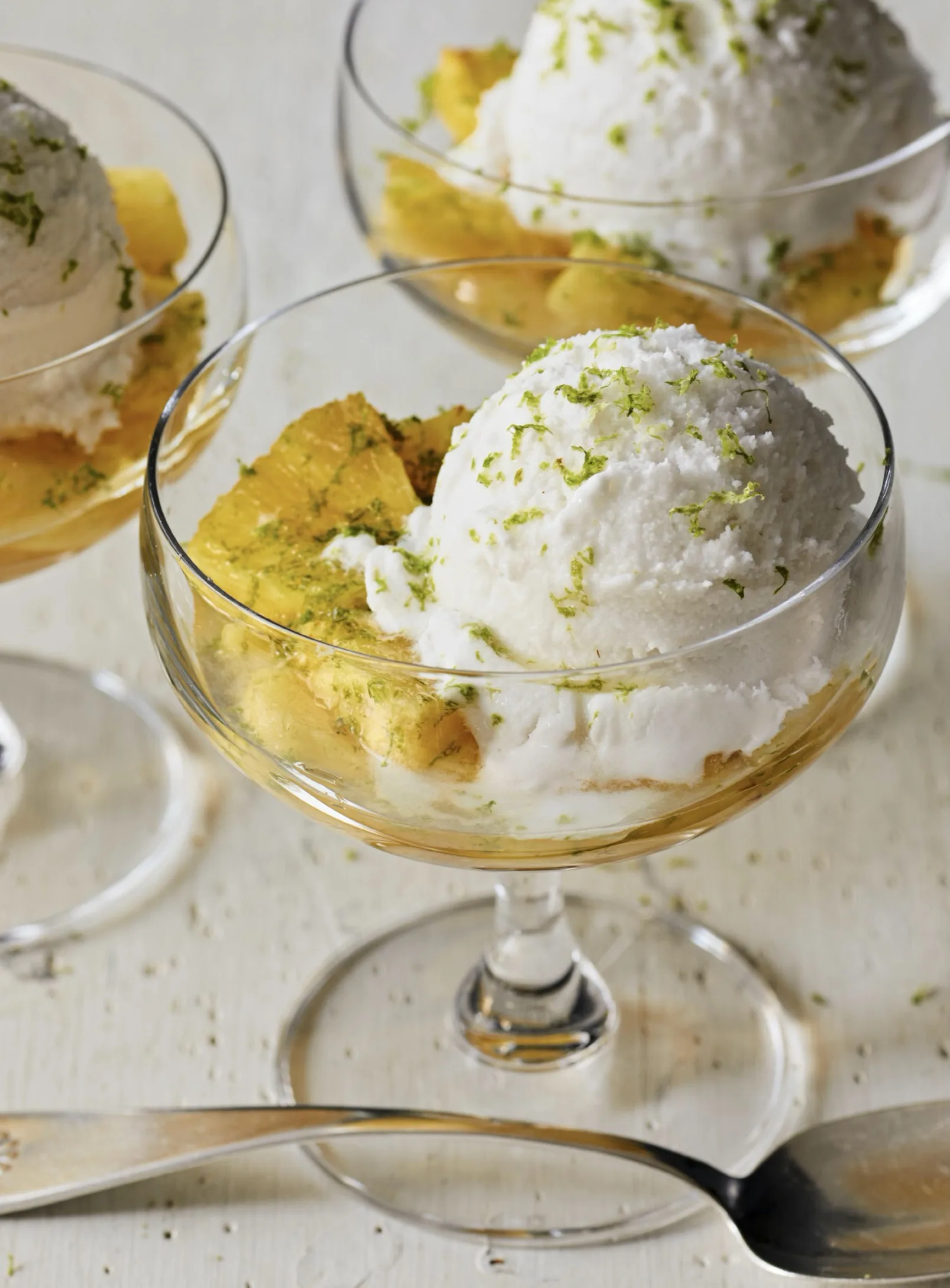 Ina Garten Roasted Pineapple With Coconut Gelato
