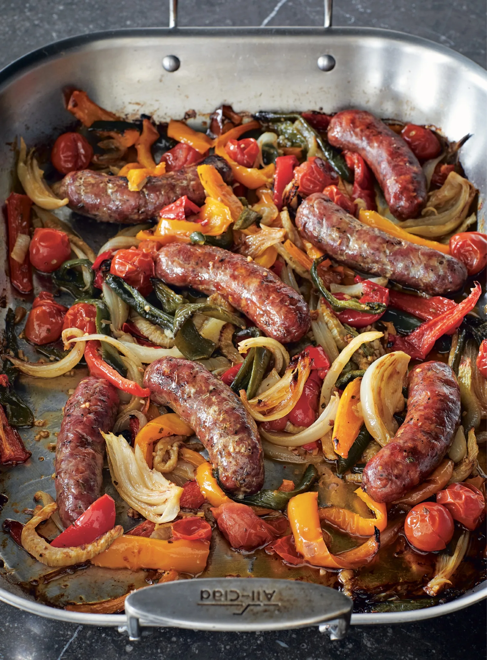 Ina Garten Roasted Sausages, Peppers & Onions