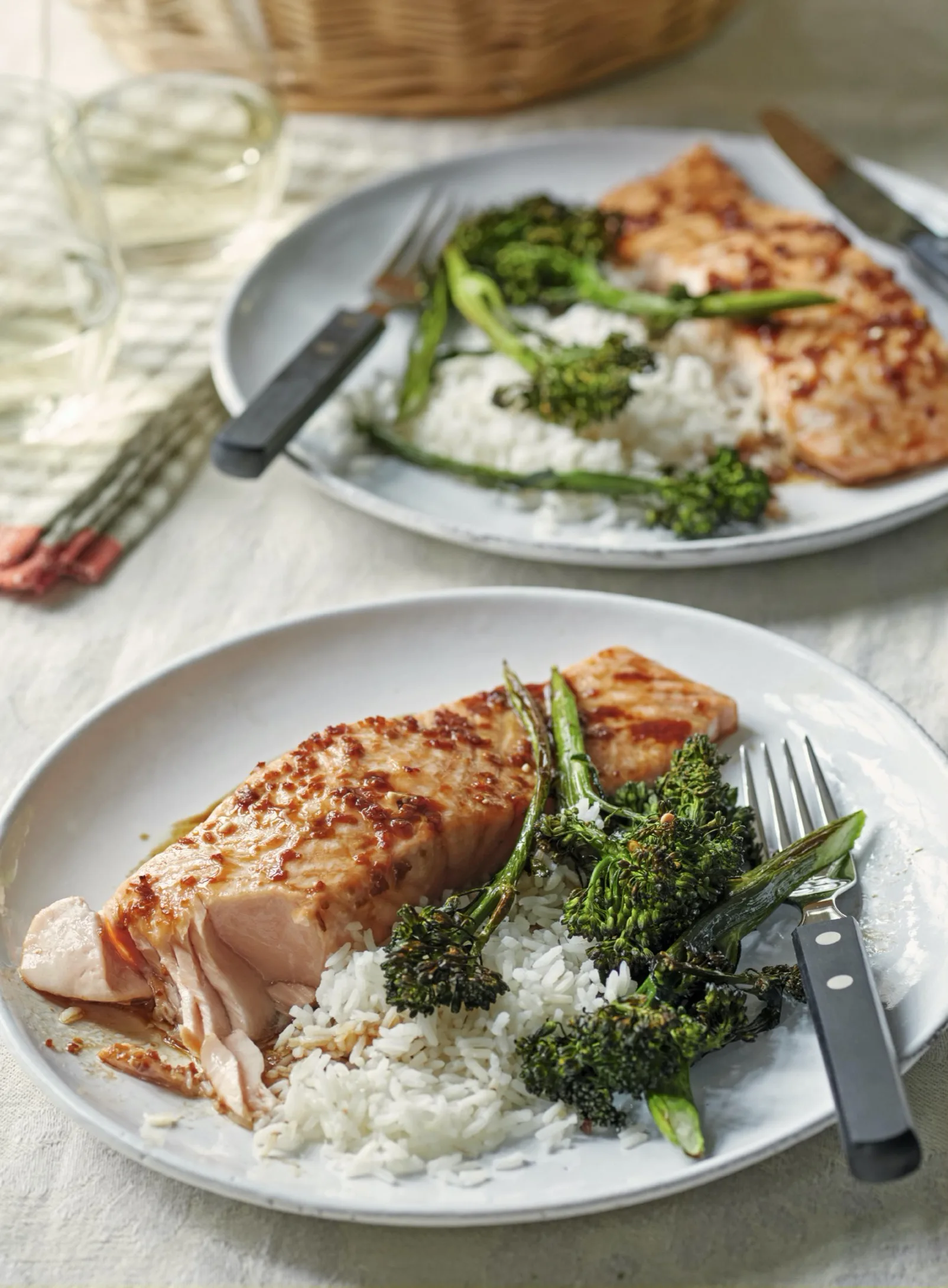 Ina Garten Salmon Teriyaki & Broccolini