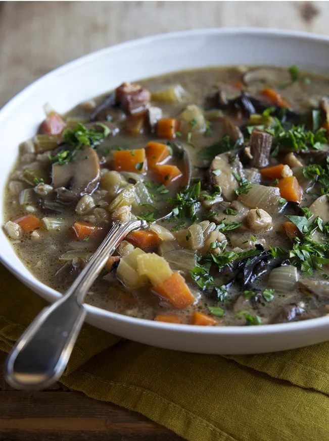 Ina Garten Wild Mushroom & Farro Soup