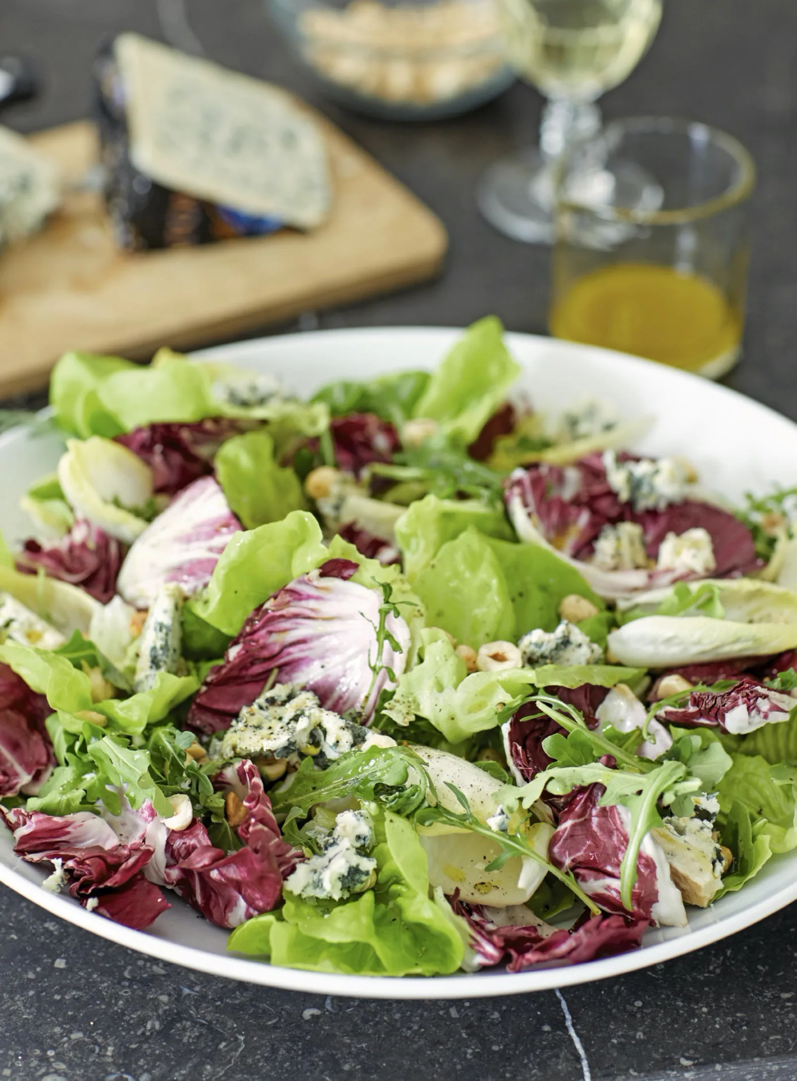 Ina Garten Winter Greens With Stilton and Hazelnuts
