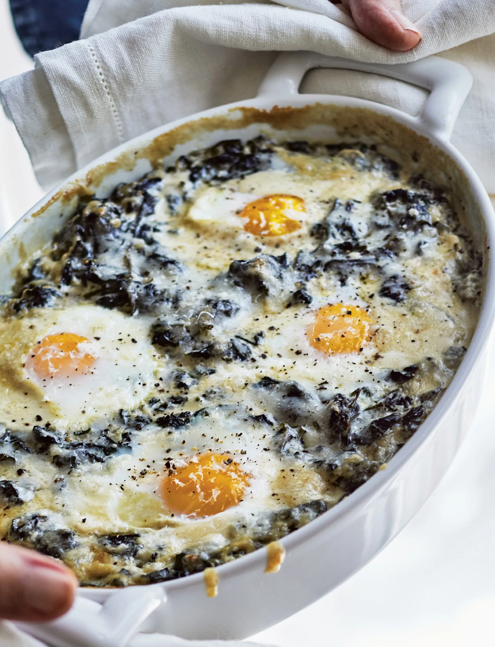 Ina Garten Creamed Spinach and Eggs