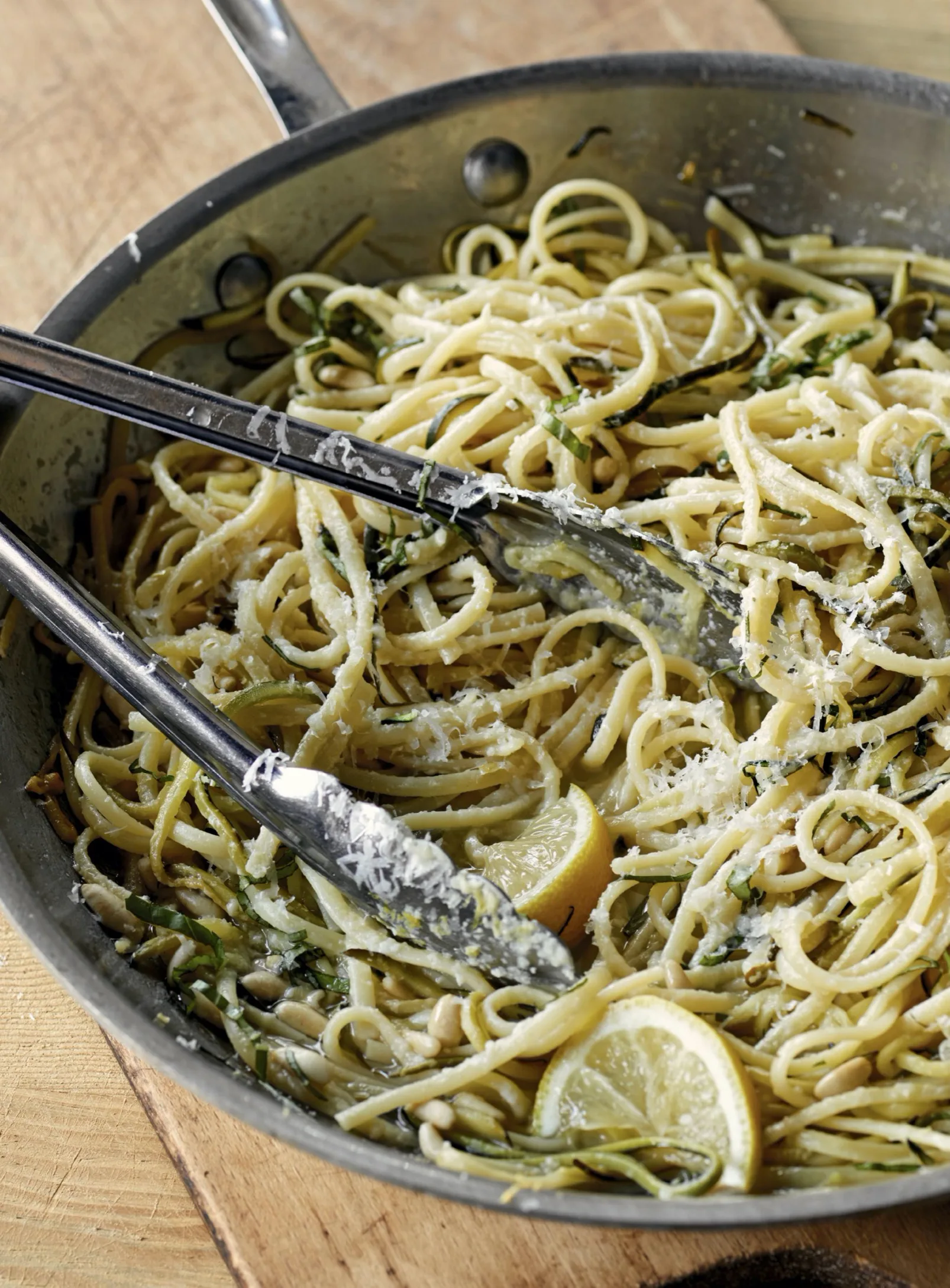 Ina Garten Lemon Linguine With Zucchini and Basil