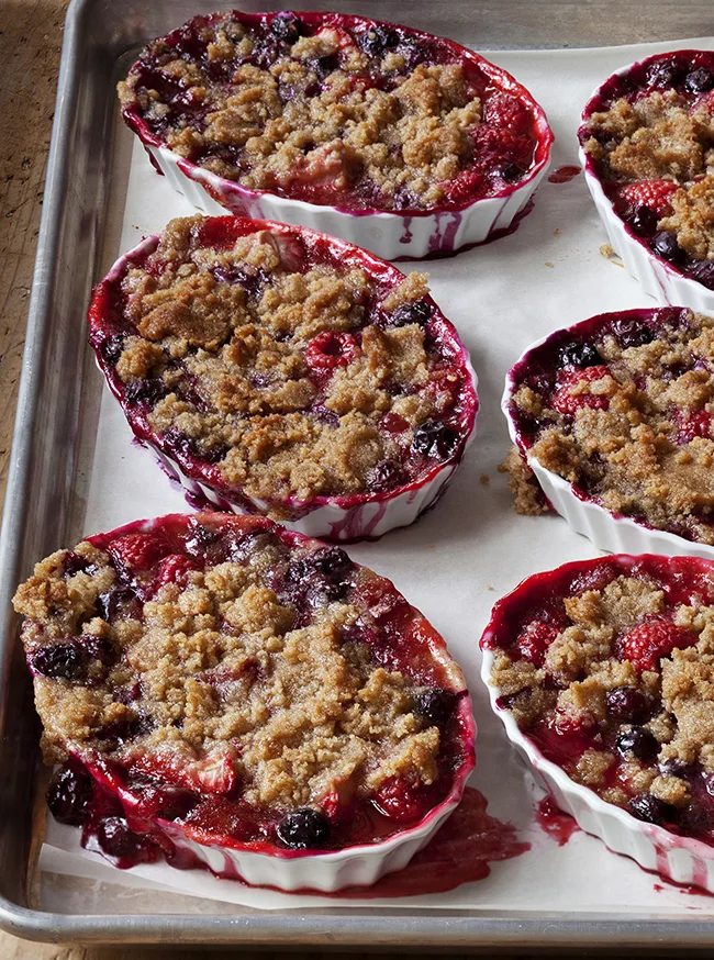 Ina Garten Tri-Berry Crumbles