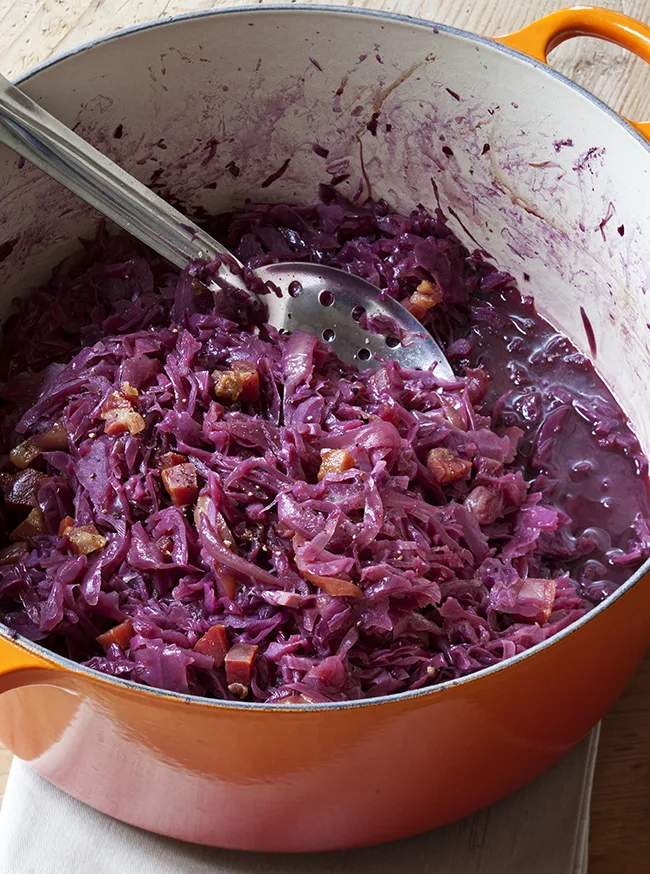 Ina Garten Braised Red Cabbage with Pancetta