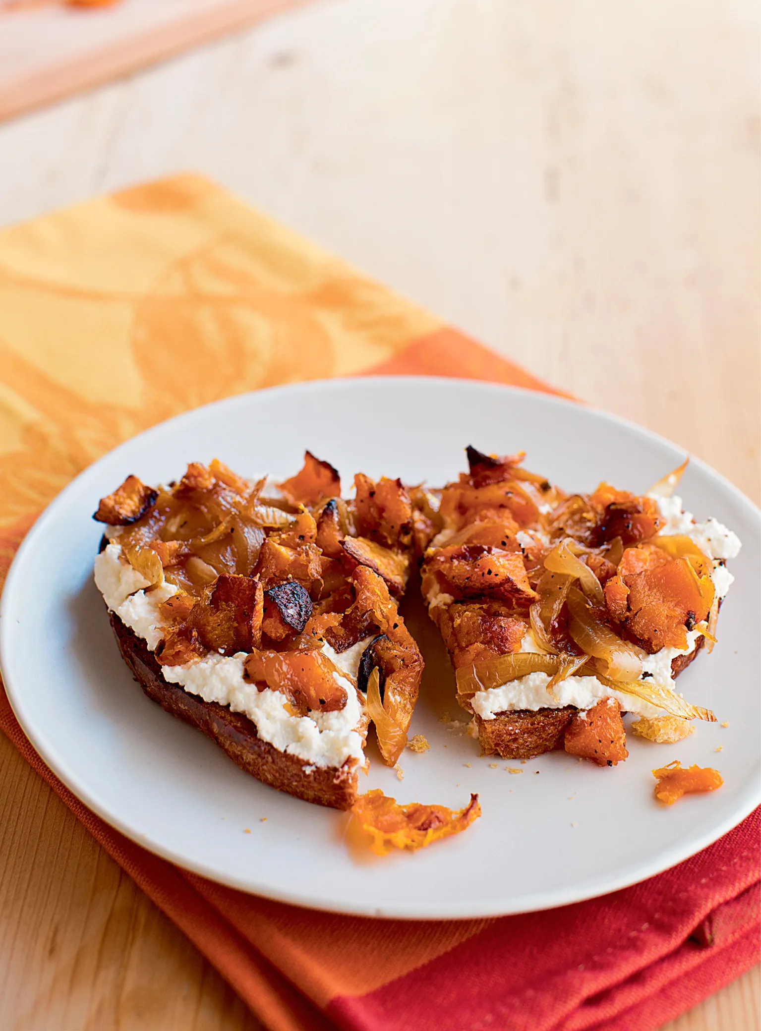 Ina Garten Butternut Squash and Ricotta Bruschettas