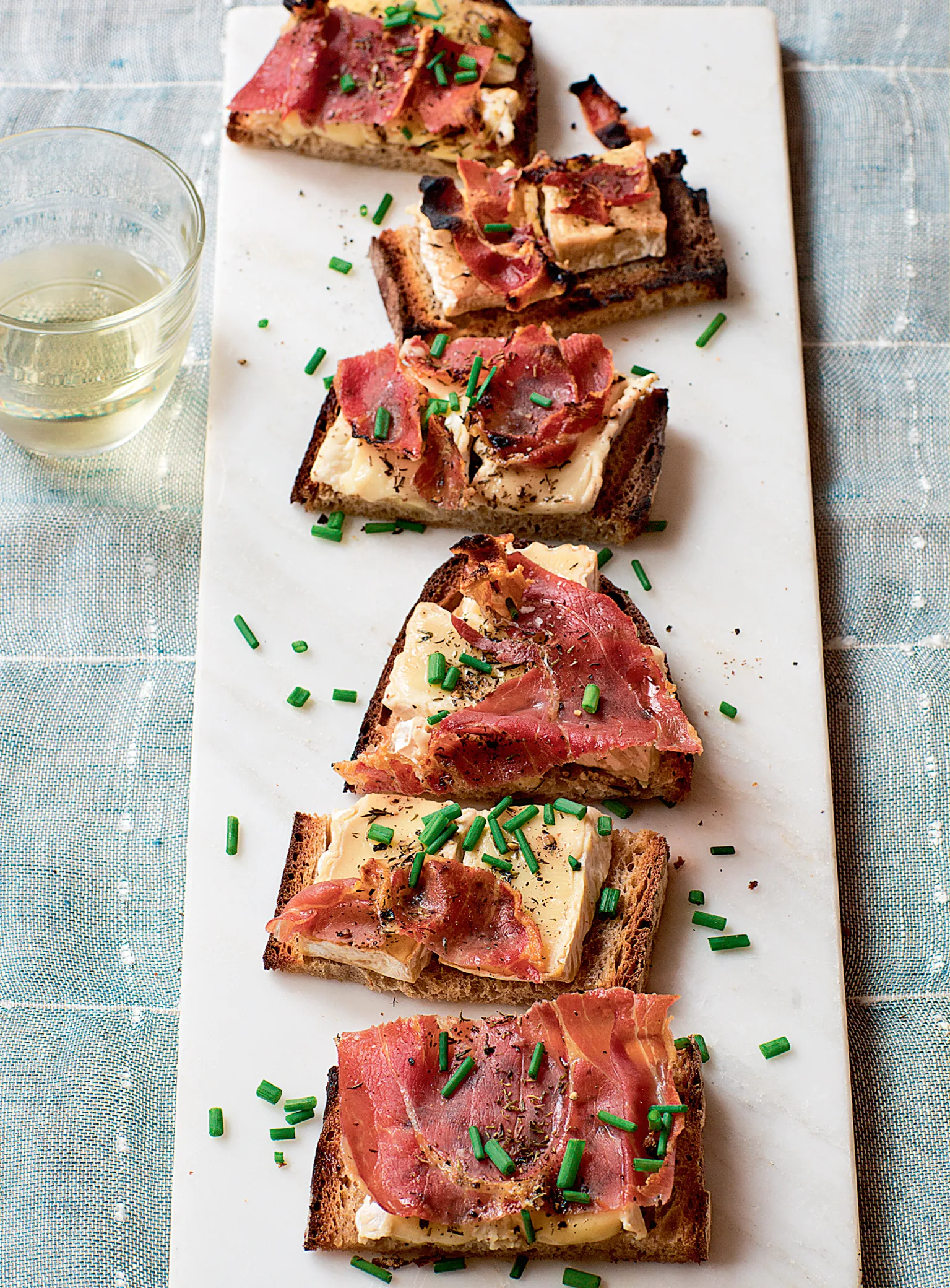 Ina Garten Camembert and Prosciutto Tartines