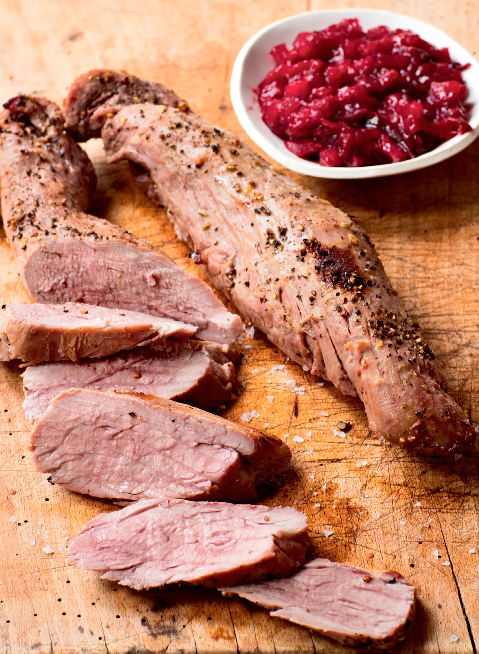 Ina Garten Cider-Roasted Pork Tenderloins with Roasted Plum Chutney