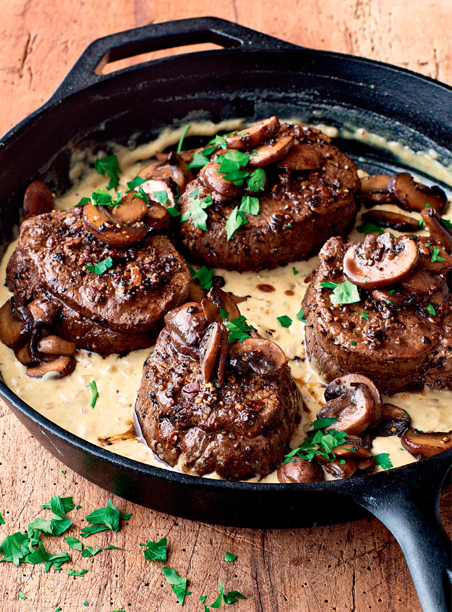 Ina Garten Filet Mignon with Mustard and Mushrooms