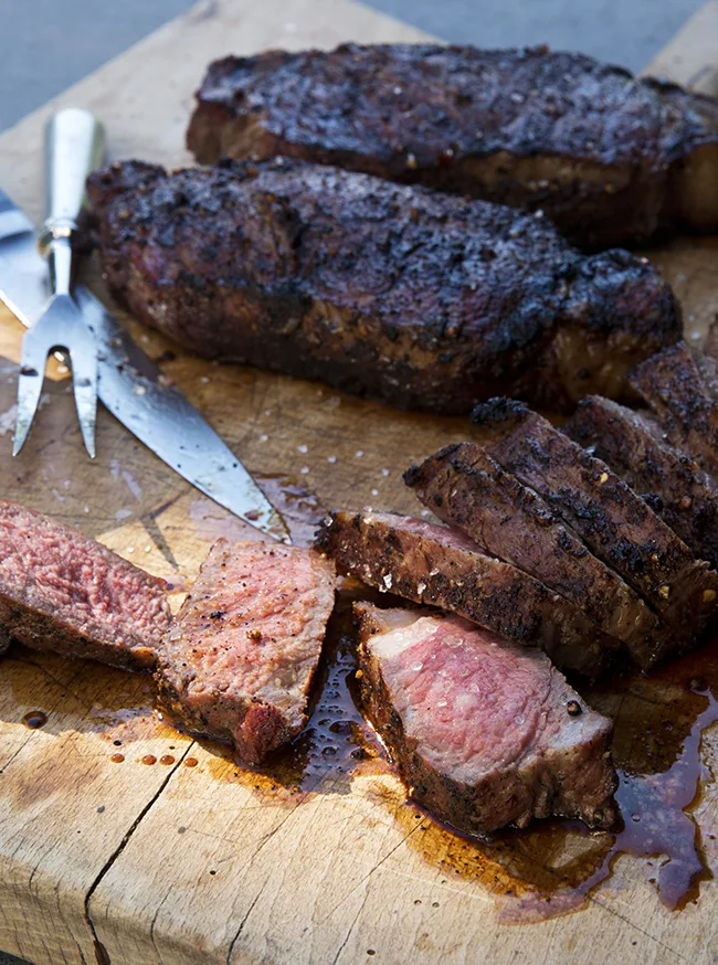 Ina Garten Grilled New York Strip Steaks