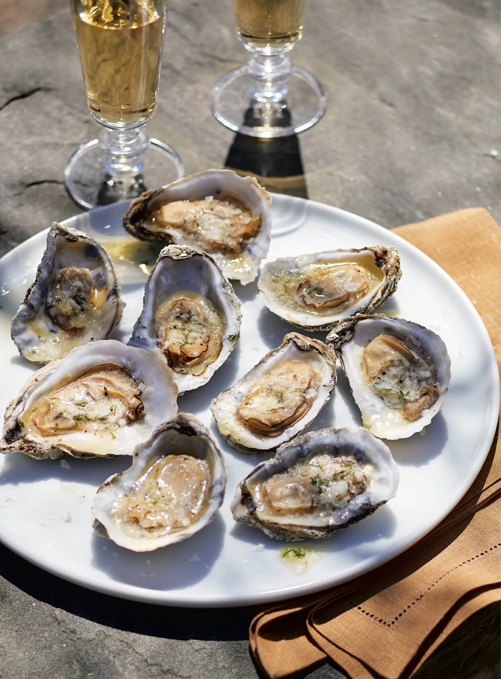 Ina Garten Grilled Oysters with Lemon Dill Butter