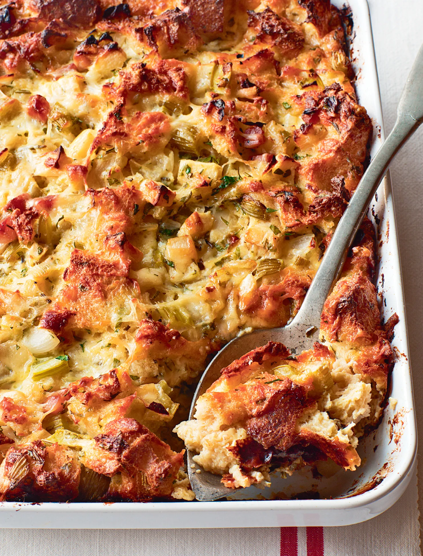 Ina Garten Herb and Apple Bread Pudding