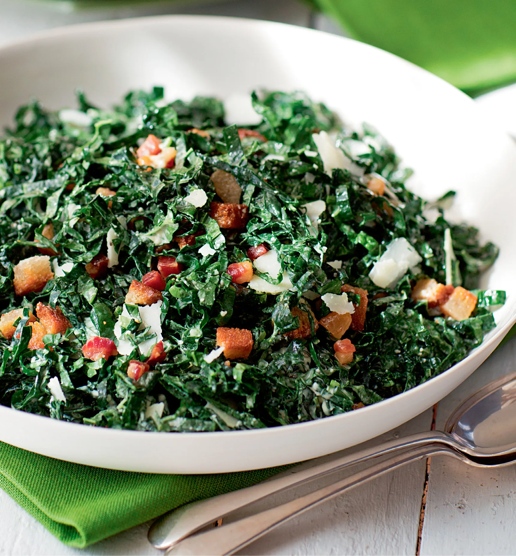 Ina Garten Kale Salad with Pancetta and Pecorino
