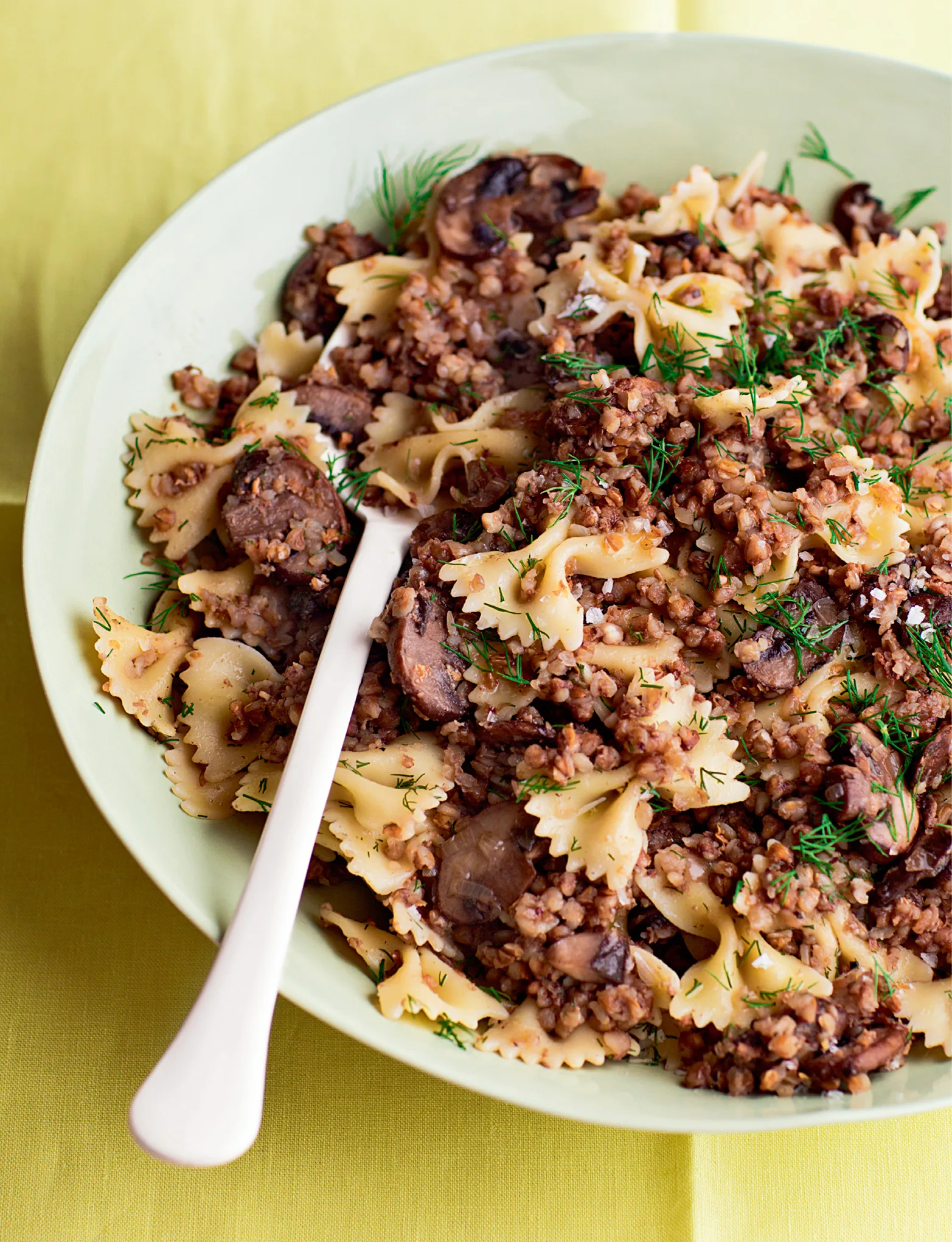 Ina Garten Kasha Varnishkes with Wild Mushrooms
