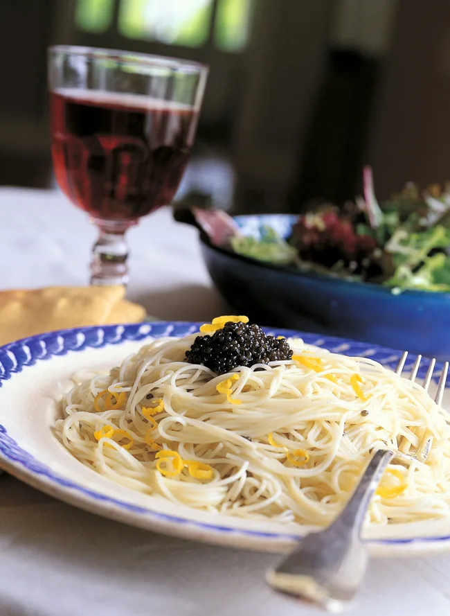 Ina Garten Lemon Capellini with Caviar
