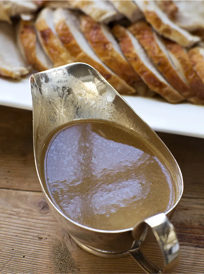 Ina Garten Make-Ahead Turkey Gravy with Onions and Sage
