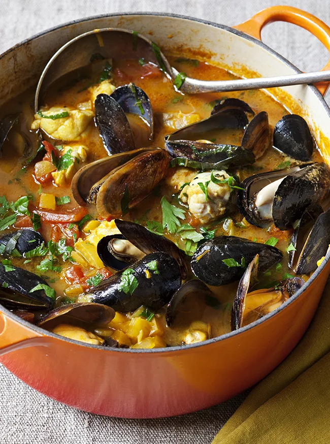 Ina Garten Provençal Fish Stew with Sriracha Rouille