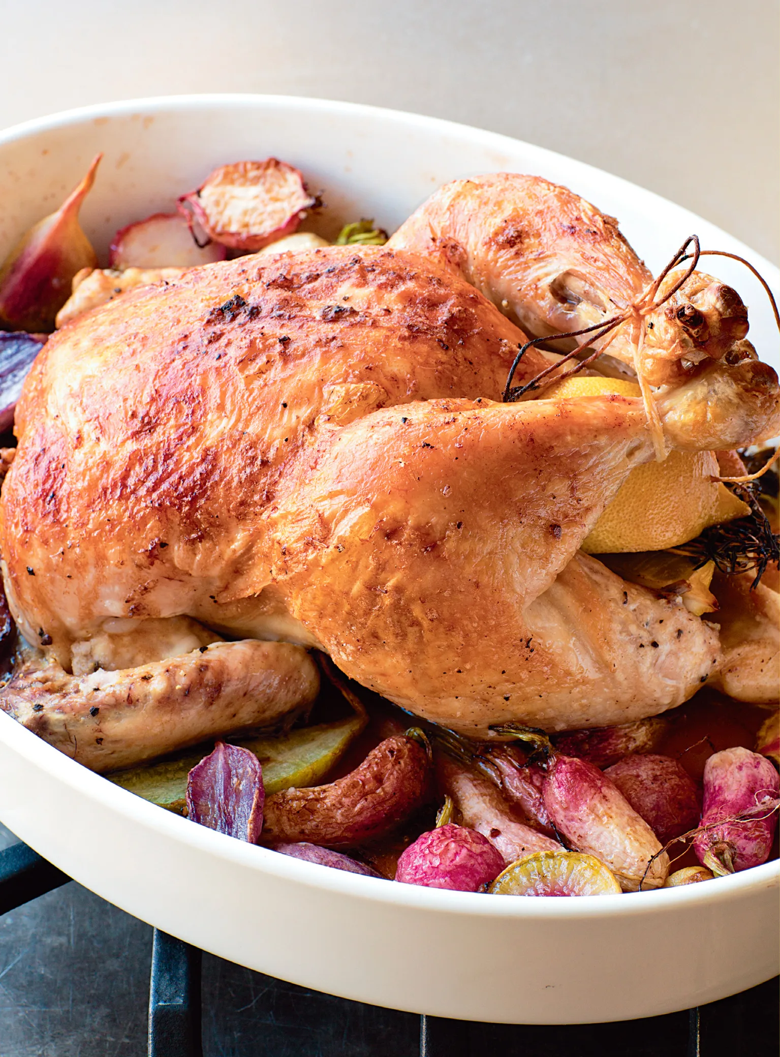 Ina Garten Roast Chicken with Radishes