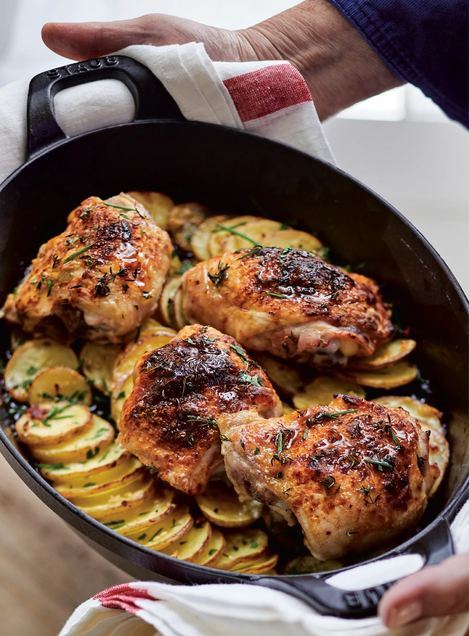 Ina Garten Skillet-Roasted Chicken and Potatoes