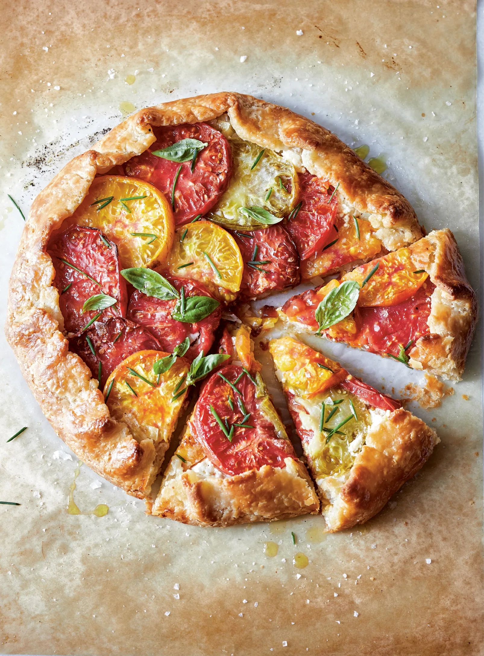 Ina Garten Tomato and Goat Cheese Crostata